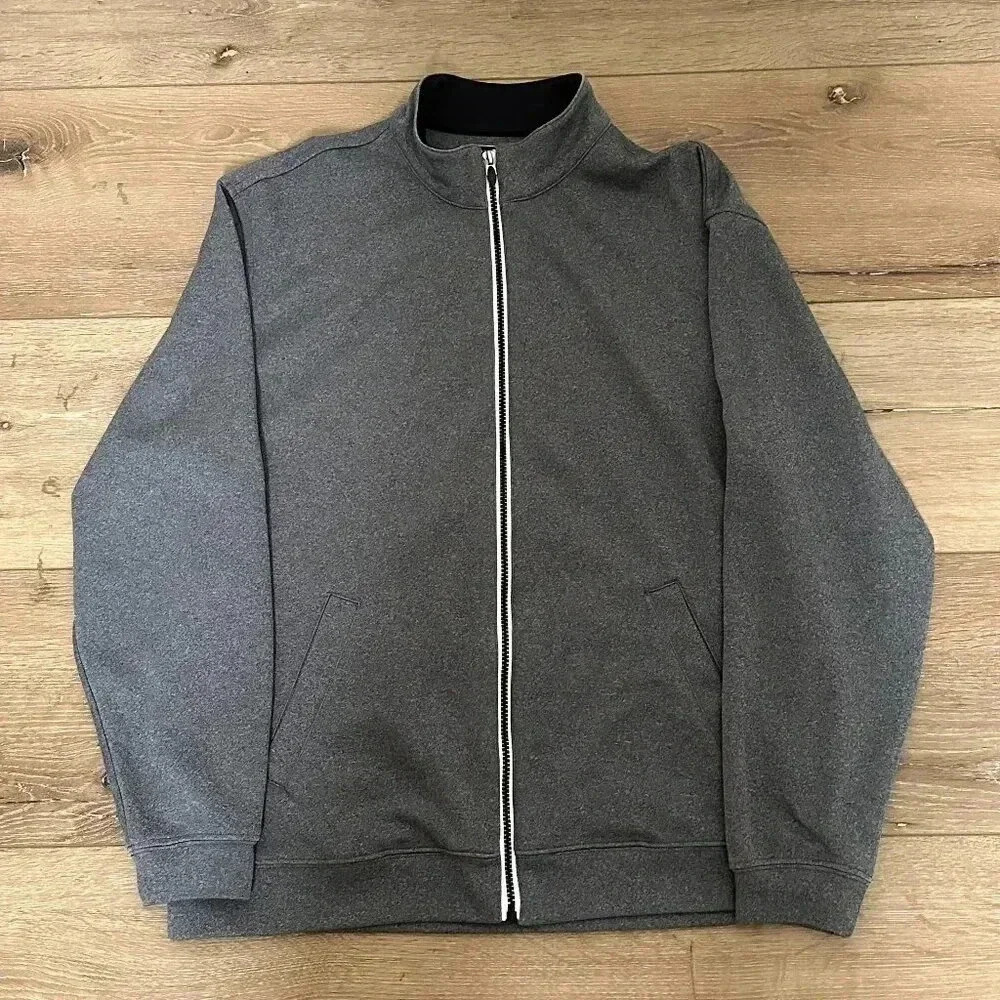 Gray Full-Zip Jacket